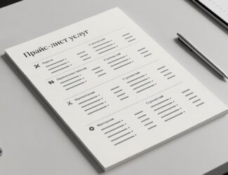 Как прайс-лист помогает клиенту быстро разобраться в услугах